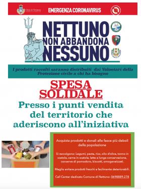 spesa solidale coronavirus nettuno