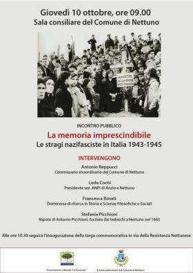  LA MEMORIA IMPRESCINDIBILE  LE STRAGI NAZIFASCI
