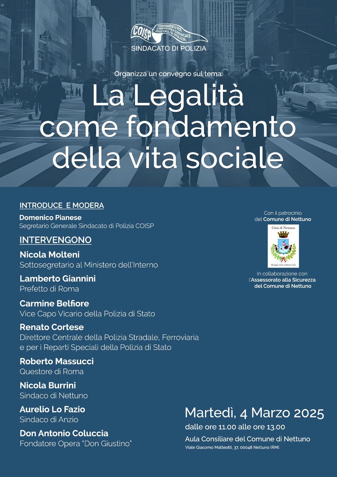 La legalit come fondamento della vita sociale 