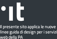 Logo linee guida di design per i servizi web della PA