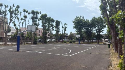 Il campo da Basket del Parco Palatucci