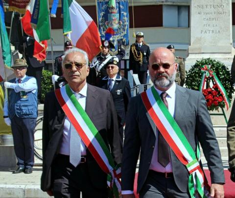 Cerimonia del 2 giugno, i Sindaci di Nettuno e Anzio