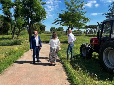 Il Sindaco e l'assessore Vaccari