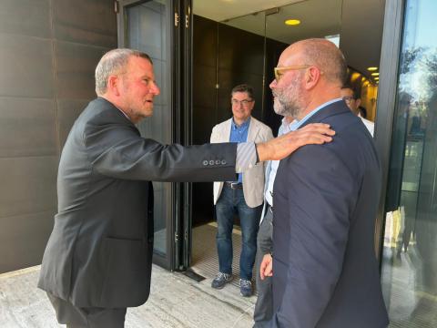 L'Ambasciatore Usa Fertitta con il Sindaco Nicola Burrini