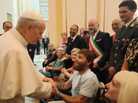 Il Sindaco Burrini incontra il Papa