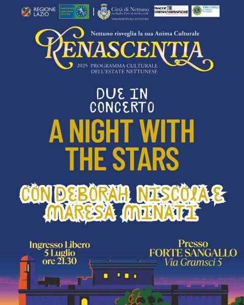 La locandina dei 2 in concerto