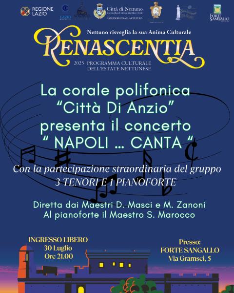 La locandina della Corale