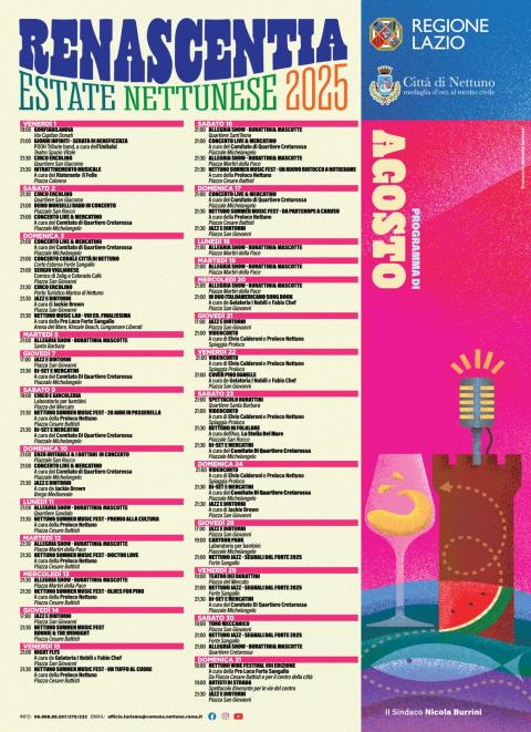 La locandina di agosto