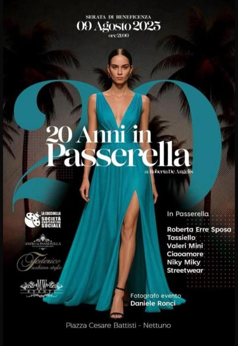 20 anni in passerella, la locandina