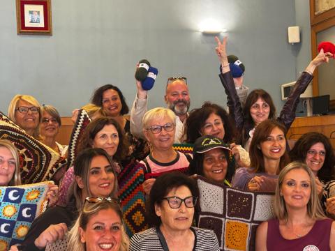 Foto di gruppo alla presentazione del progetto Viva Vittoria