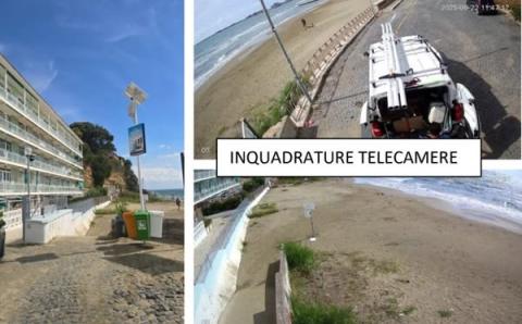 La nuova stazione ecologica e l'area coperta dallo sguardo della telecamera