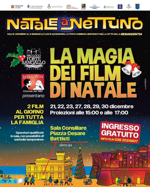 A Nettuno i film di Natale