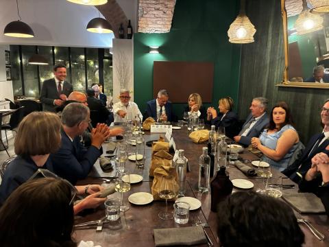 I delegati dei Comuni gemellati