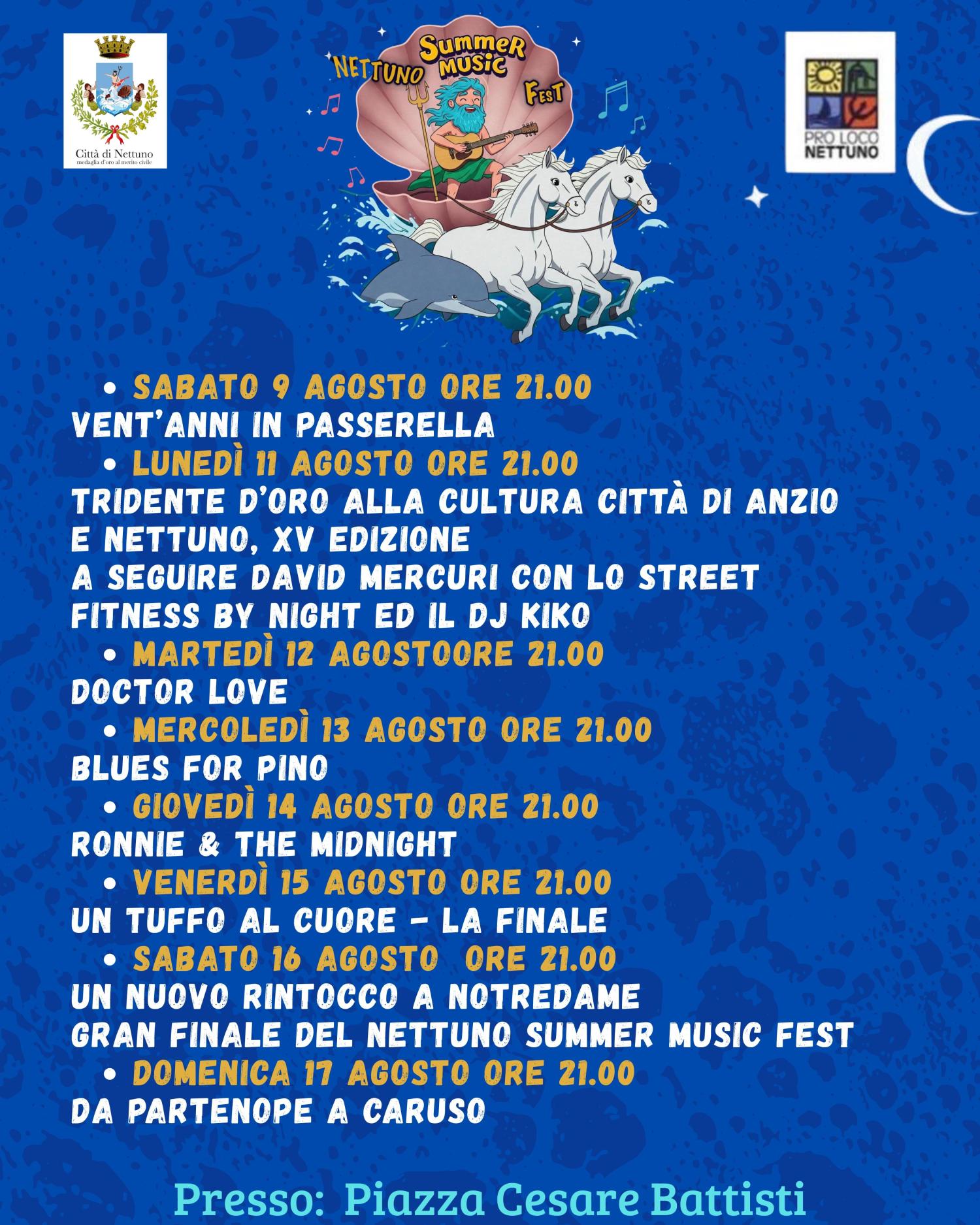 La locandina della Proloco Nettuno 