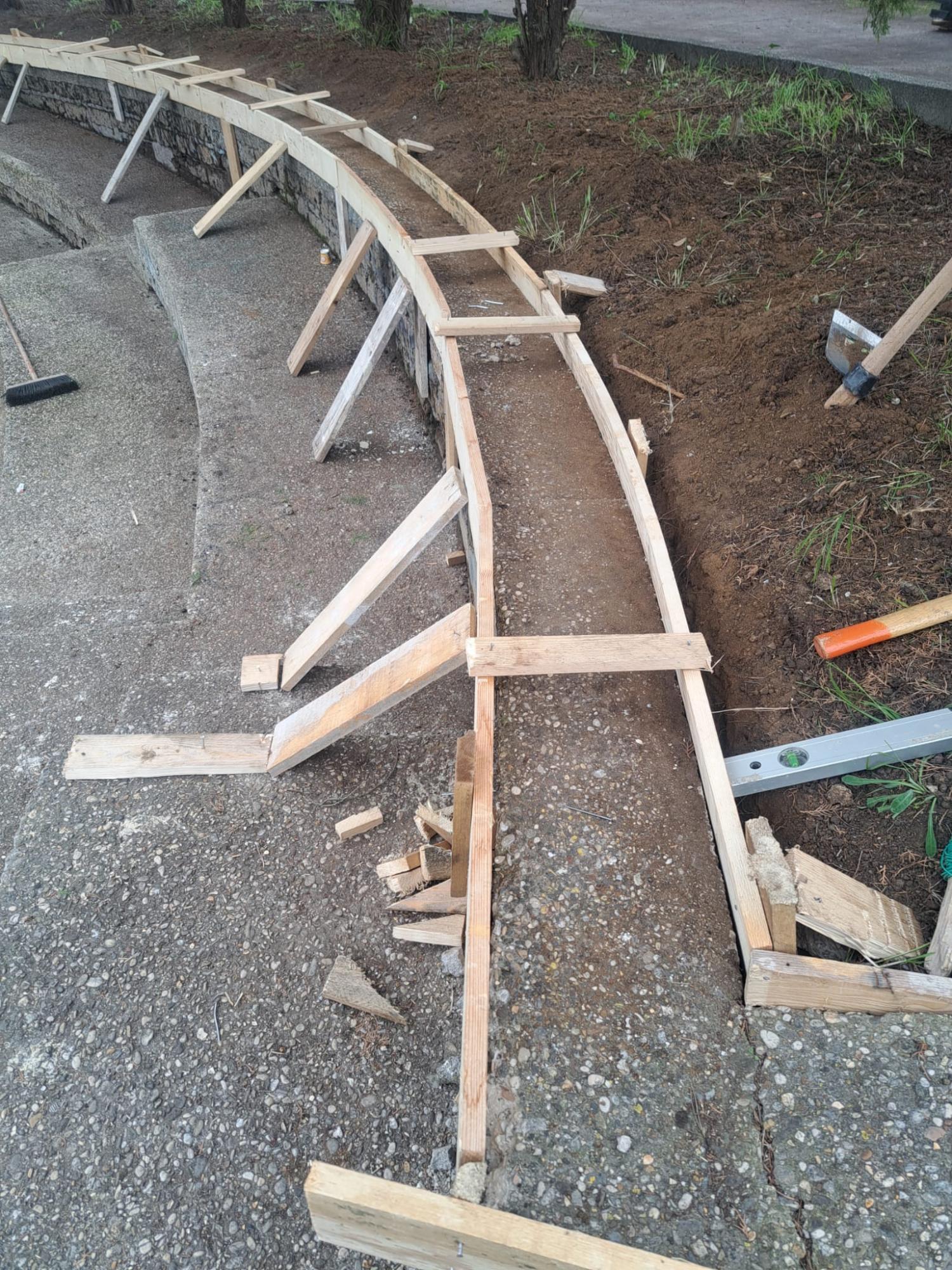 Il cantiere nell'area dell'Anfiteatro