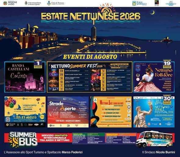 La locandina degli eventi
