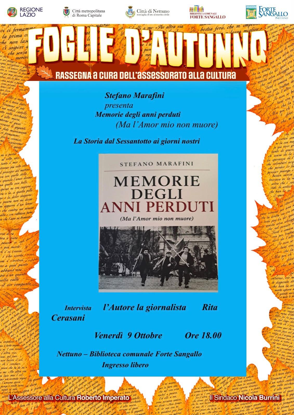 Copertina libro Memorie degli anni perduti